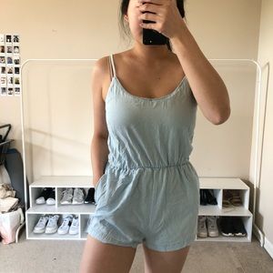 🖤SOLD ON MERCARI🖤 Light blue romper